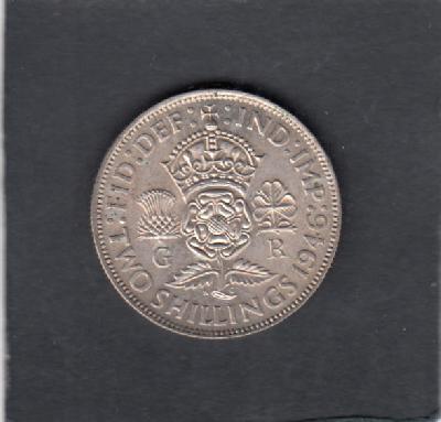 Beschrijving: 2 Shilling GEORGIUS VI 